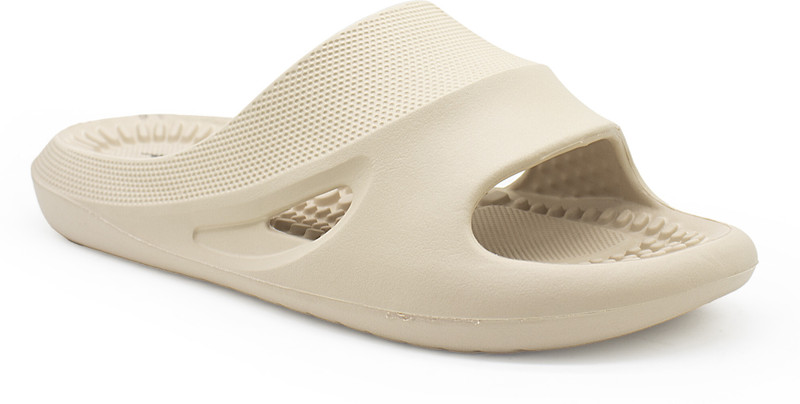 action Men COOL-1004 Trendy Comfortable Lightweight Breathable Casual Slip-On Slides(Beige , 7)