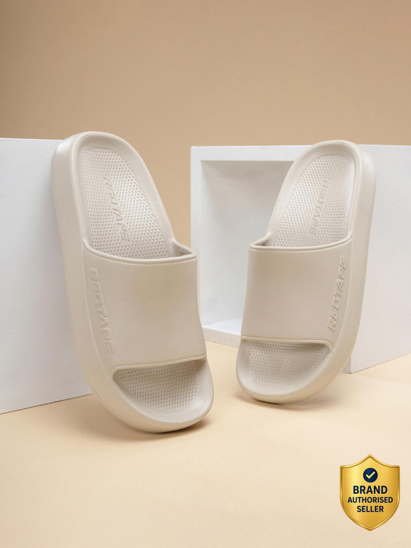 RED TAPE Men Slides(Beige , 8)
