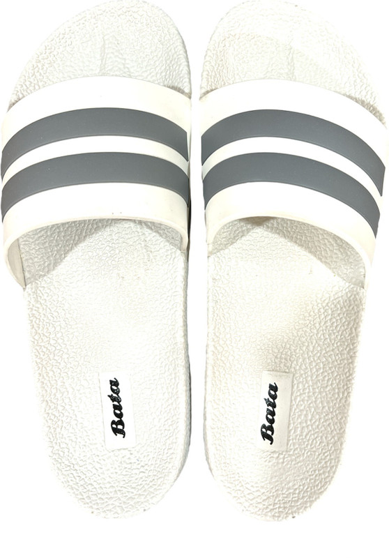 Bata Men Slides(White , 8)
