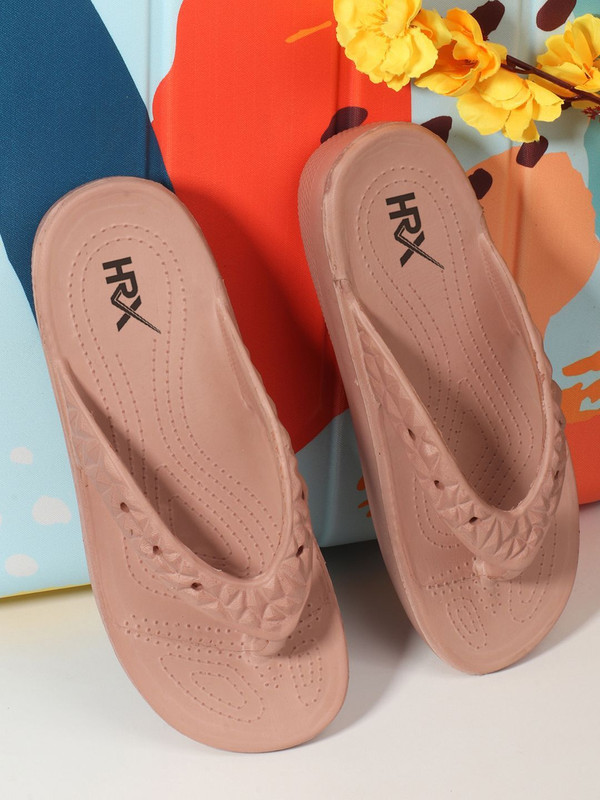 HRX by Hrithik Roshan Women Flip Flops(Pink , 6)