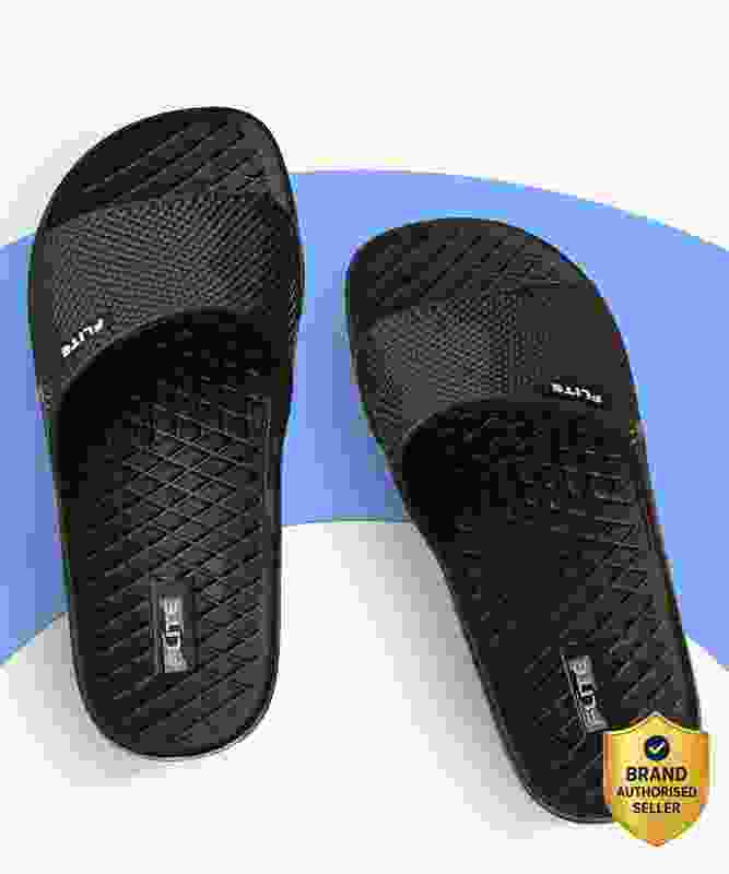 FLITE Men Slides(Black , 10)