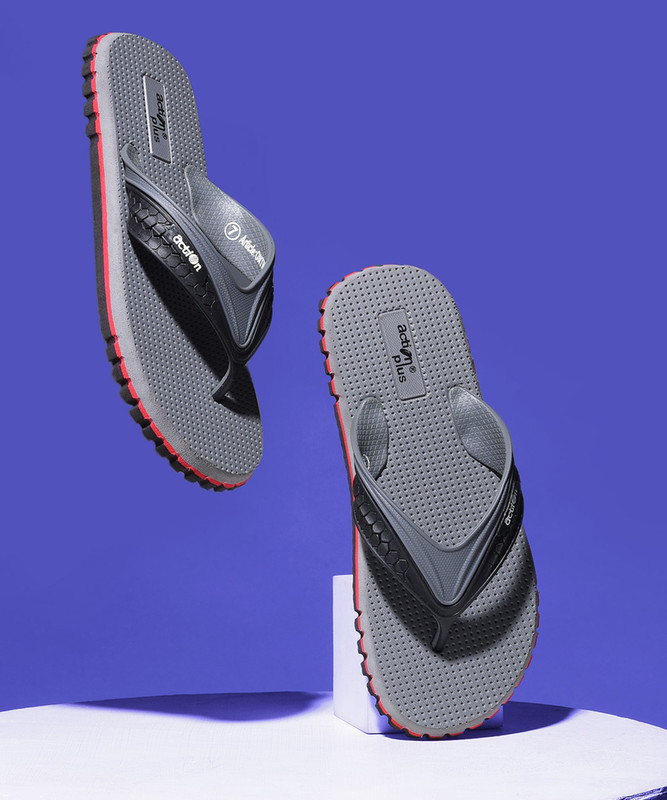 action Men Slippers(Grey , 10)