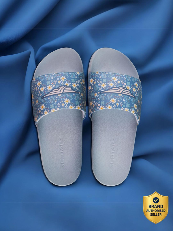 RED TAPE Women Slides(Blue , 5)