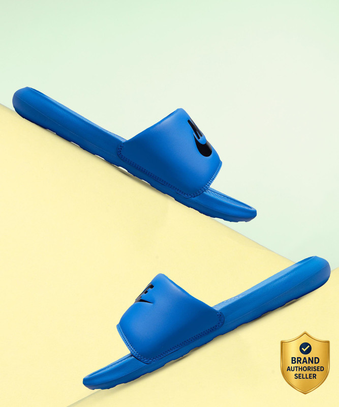 NIKE Men VICTORI ONE SLIDE Slides(Blue , 10)