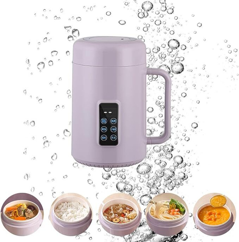 TENOS Portable Electric Pot for Cooking ,Self Heating Soup/Rice/Ramen Cooker/Warmer Slow Cooker(1 L)