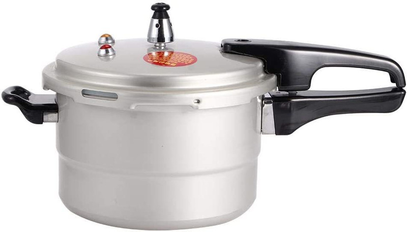 Kliznil Aluminum Pressure Cooker, Induction Base Inner Lid Slow Cooker(5 L)
