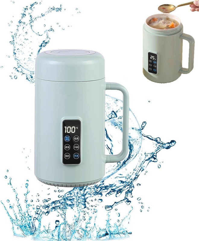 REMICH 1L Electric Multi-Functional Pot Rice Cooker Mini Portable Electric Kettle Slow Cooker(1 L)