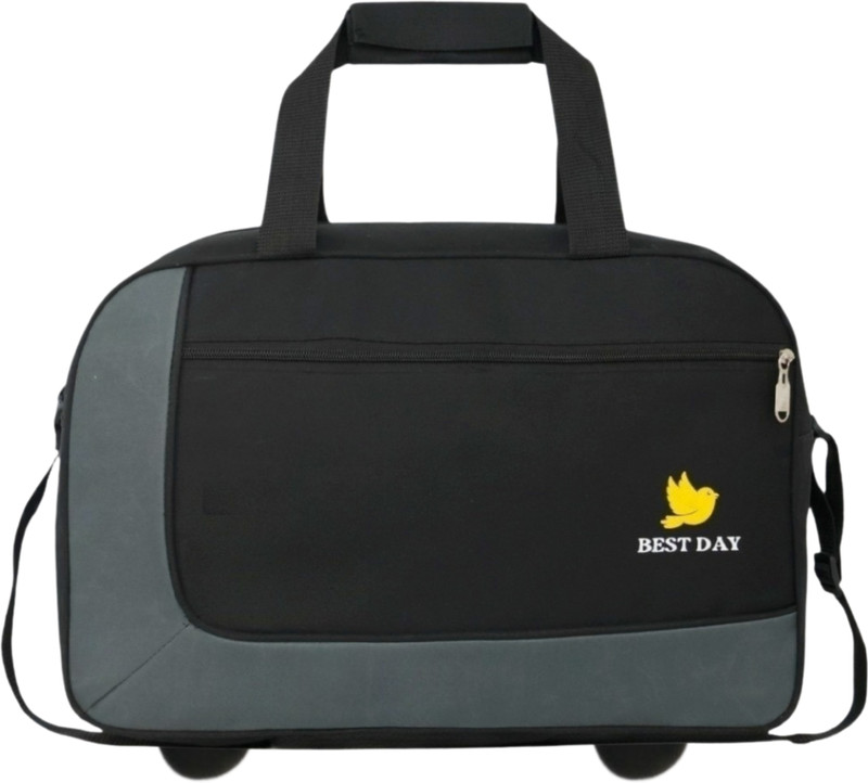BESTDAY 35L Duffel Bag small travel bags - BLACK Small Travel Bag - FREE SIZE (Black) Small Travel Bag - 20 INCH(Black)