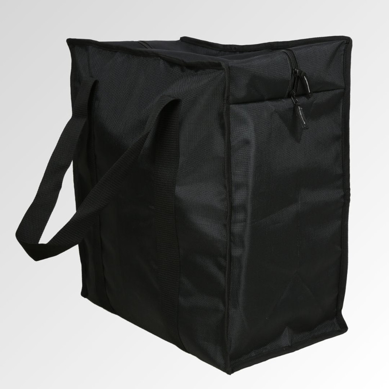 Wet Free Reusable Grocery Bag Shopping Bag Jhola Tote Bag Small Travel Bag - 17” x 10.5” x 18”(Black)
