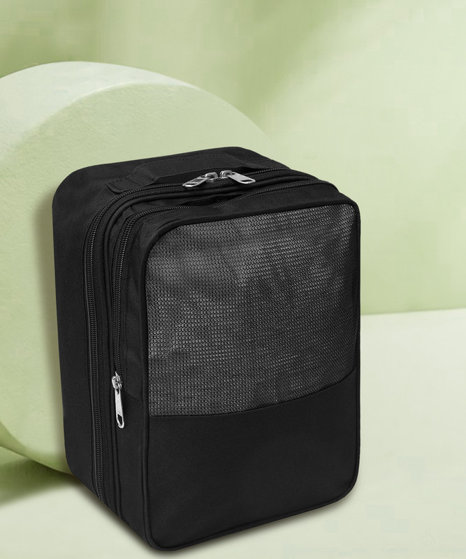 Mteaser Multipurpose Shoe Storage Bag Organizer | Travelling Footwear Holder Pouch Small Travel Bag(Black)