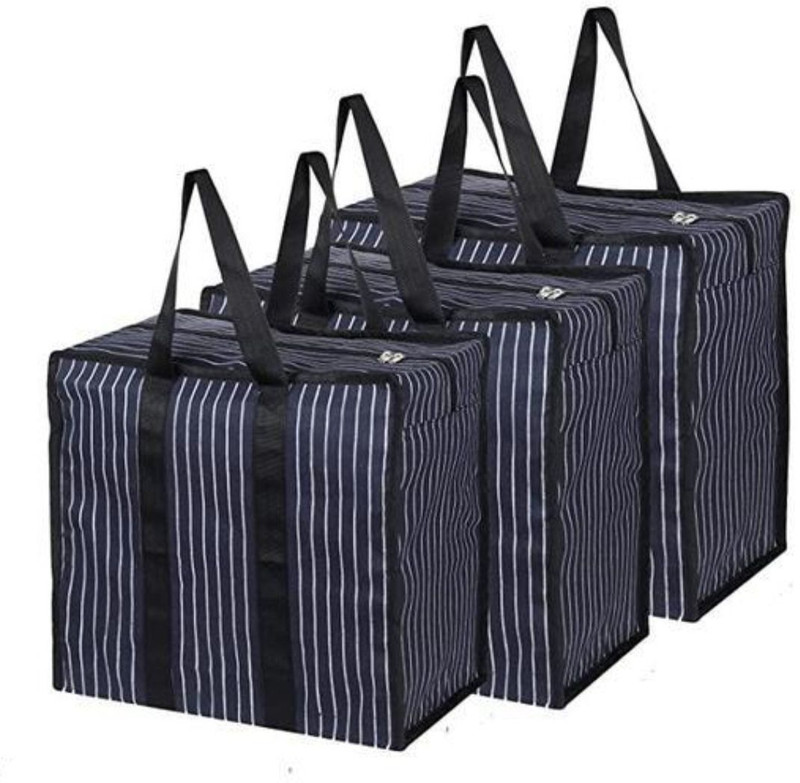kujra k grocery shopping bag pack of 3 small, medium & large size Small Travel Bag  - large(Multicolor)