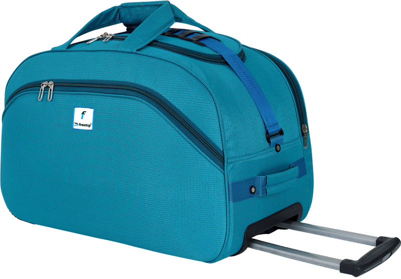 Frontsy High Quality Premium Stylish Trolley Duffel Bag Small Travel Bag  - Large(Green)