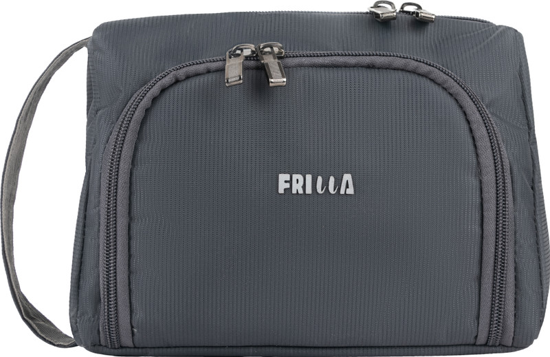 Frilla Unisex Multipurpose Spacious Travel Accessories, Makeup Kit Bag Small Travel Bag - Medium(Grey)