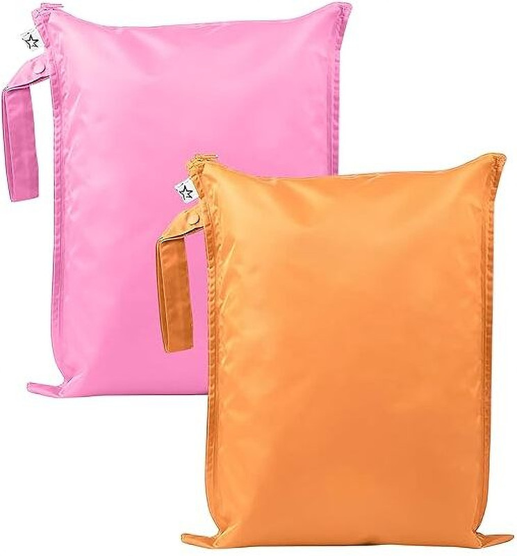 Tiny Twinkle Mess-proof Wet Bags Waterproof and Washable Bag for Travel storage,(Pack of 2) Small Travel Bag  - Free Size(Multicolor)