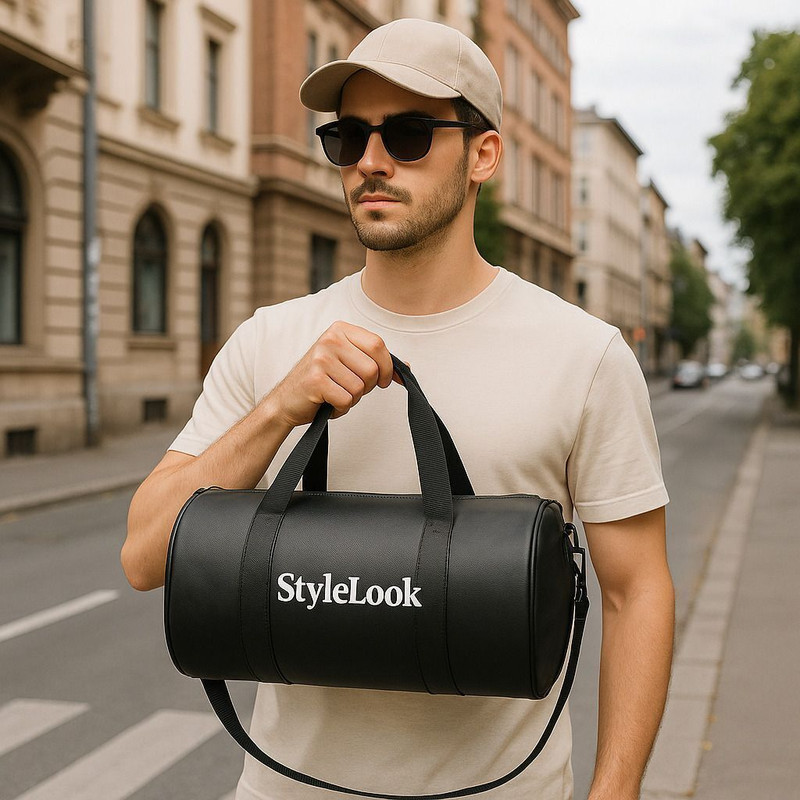 Mophonics Waterproof Style Look Gym Duffel Bag |Faux Leather Travel & Fitness Bag Gym Duffel Bag