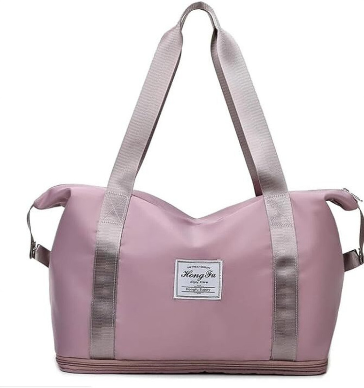 SH Enterprises Large Capacity Traveling Bag Waterproof Women Bag Lightweight Travel HandBag Small Travel Bag  - Large(Pink)