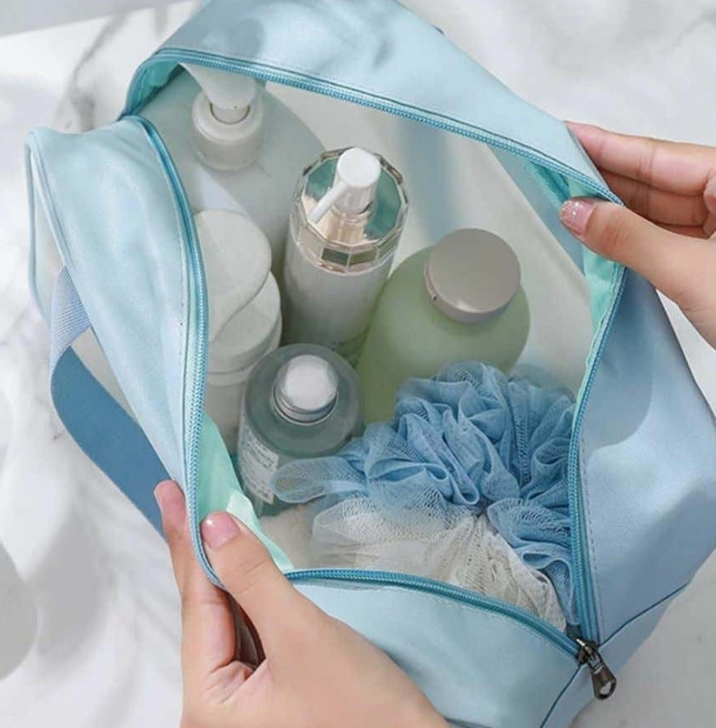 Vatsalya International Vatsalya wash bag and cosmetic bag Small Travel Bag(Blue)