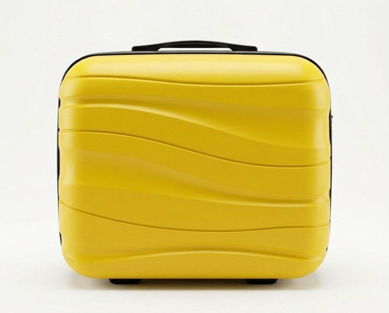 Uni Mart safarnama Premium Hard Shell Travel \ Women Portable Water Proof Carrying Suitcase Small Travel Bag - 13 inch(Yellow)