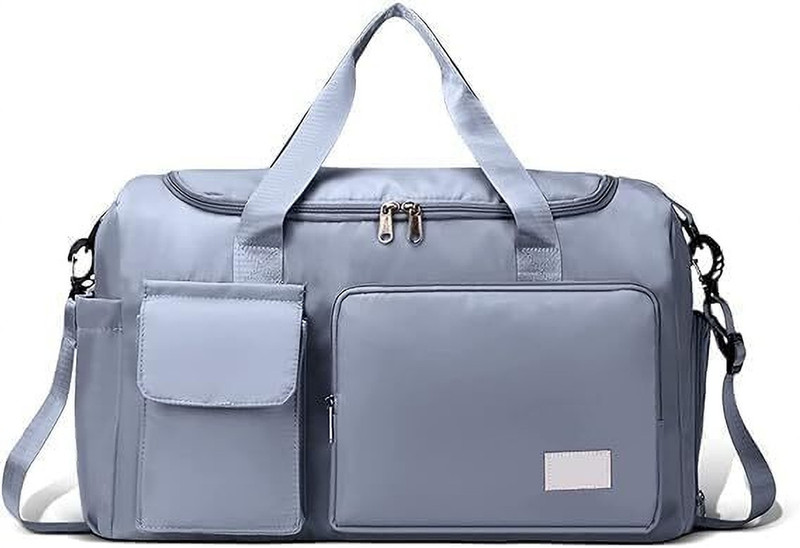 DHYAN MULTI HUB 6 Pocket Foldable Travel Duffle Bag Large Capacity Nylon Luggage Gym Bag Small Travel Bag - Medium(Multicolor)