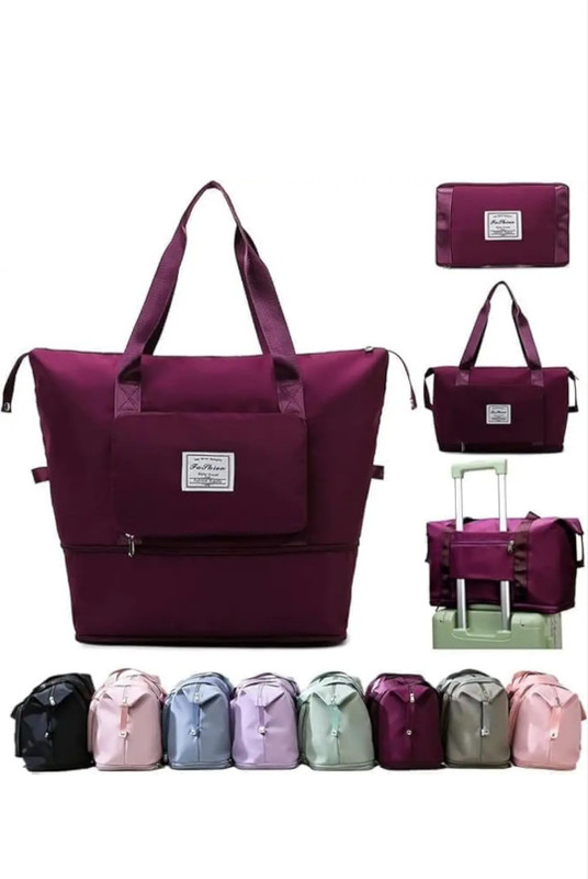 Silverfox enterprises "Your Travel Game-Changer: Foldable, Fashionable, Functional" Maroon Small Travel Bag(Red)