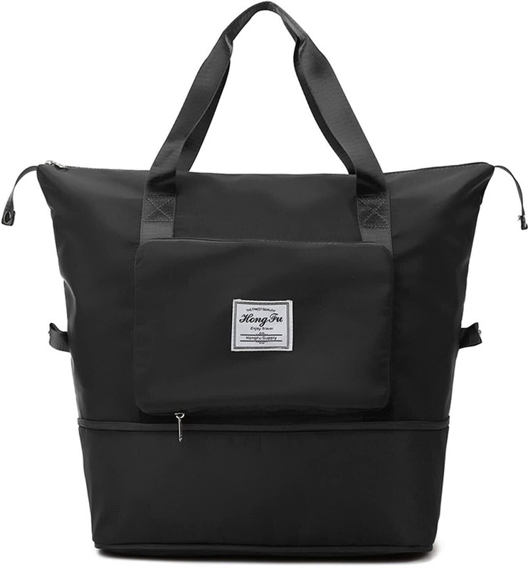 PRP Collection Multipurpose Folding Travel Bag Small Travel Bag  - Medium(Black)