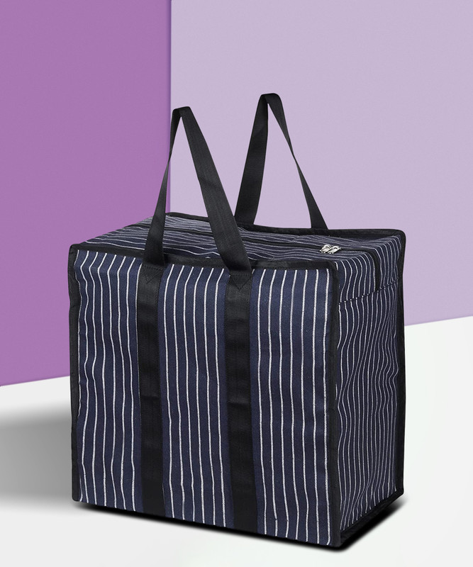 Alison Multipurpose Large Big Heavy Duty Storage Organizer - Black - Large Capacity Small Travel Bag(Black)