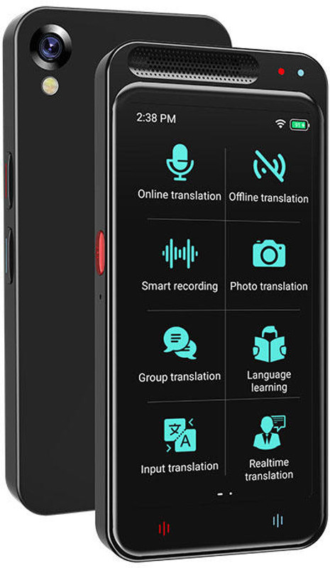 ROCKTECH Z6 AI Language Translator Device , 138 Languages , Voice & Offline Translation(black)