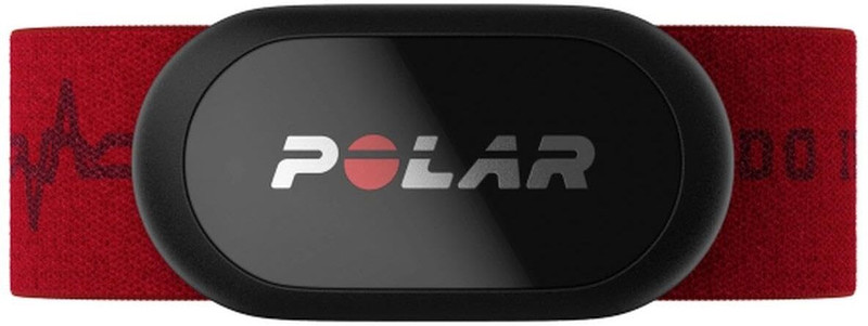 Polar H10 Heart Rate Monitor Chest Text Strap (M-XXL) (Red)(Red, Black Strap, Size : M - XXL)