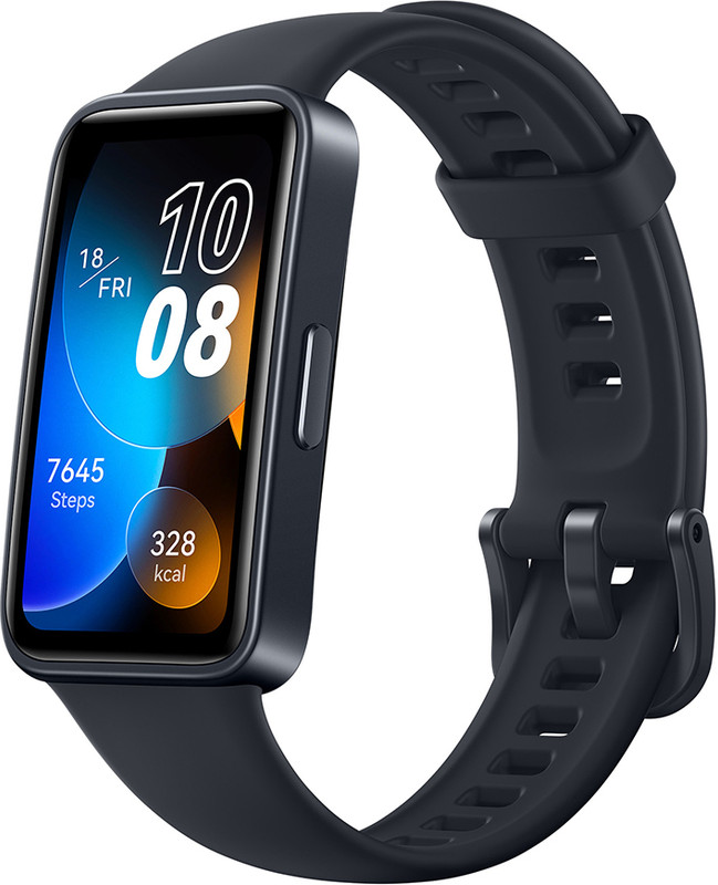 Huawei Band 8 with Ultra-Thin Design, 2 Weeks Battery Life & TruSleepTM 3.0 technology(Midnight Black Strap, Size : Free Size)