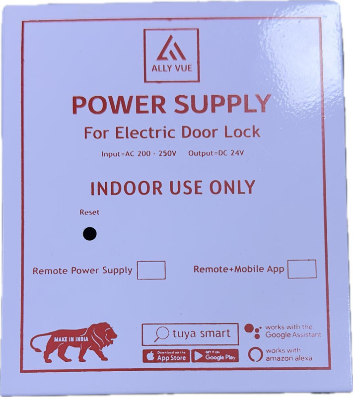 ALLY VUE 24V POWER SUPPLY -SMART LOCK Smart Door Lock(White)