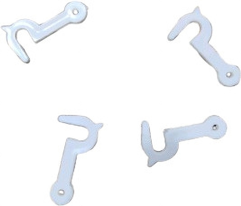 SUPERSHAKTI Flour Mill Door Hook Pack of 4 Smart Door Lock(White)