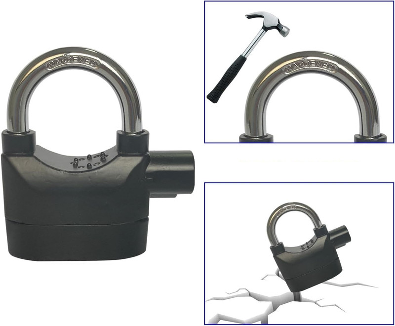Rhonnium Home Safety Touch Siren Alarm Lock Smart Door Lock(Black)