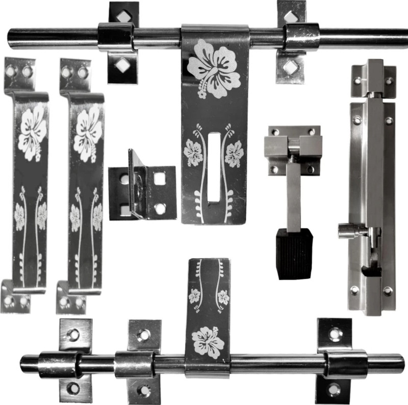 ANALEX Door kit Full Fitting Sat stainless steel p1 Smart Door Lock(Grey)