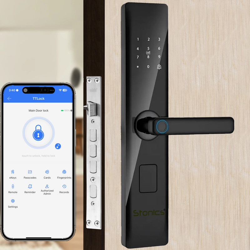 STONICS ST-102 Smart Door Lock(Black)