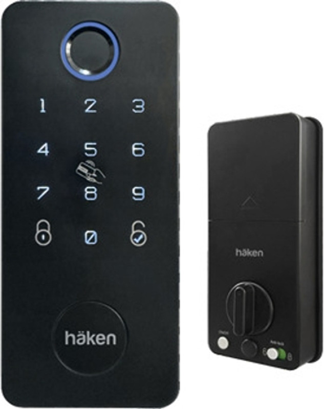 Haken HDLE-R60 Smart Door Lock WiFi Fingerprint PIN RFID Black Smart Door Lock(Black)