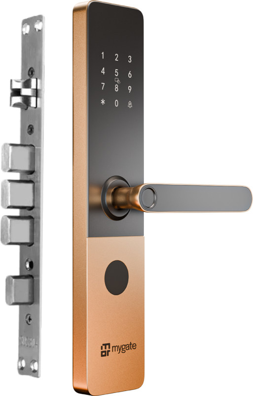 Mygate Plus Lock (2026 Model)|6-Way Unlock -Fingerprint, PIN, OTP, App, RFID, Key|3Y Warranty Smart Door Lock(Mullti Color)