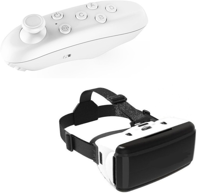 Rhobos Virtual Reality Headset Glasses Anti-Radiation With Joystick Motion Video Glasses(Multicolor)