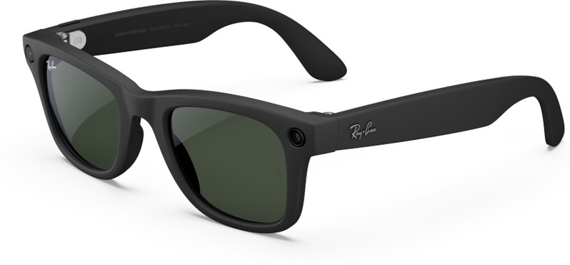 Ray-Ban | Meta Wayfarer (Gen 1) with Meta AI, photo and video capture - Large(Matte Black, Polarised Gradient Graphite lenses)