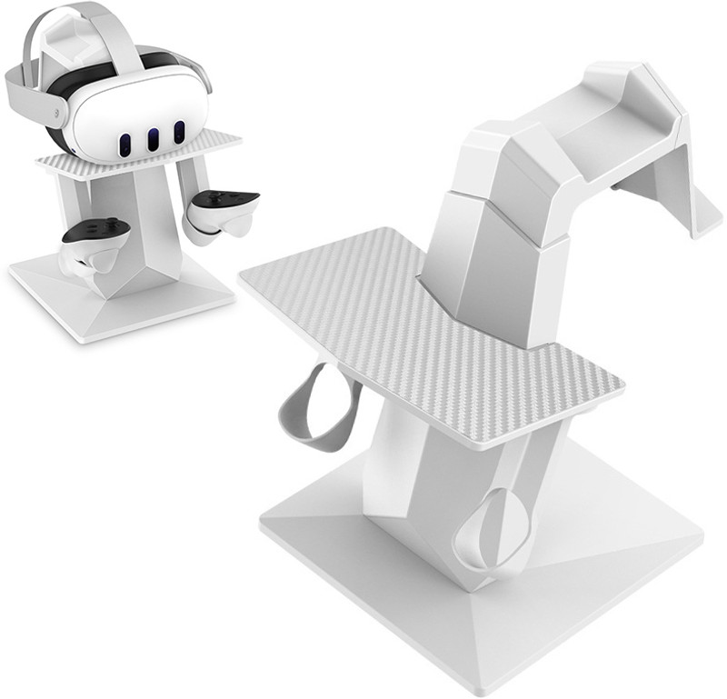 Zorbes VR Display Stand for Meta Quest 3, VR Glasses Storage Stand Non-Slip Desktop(White)