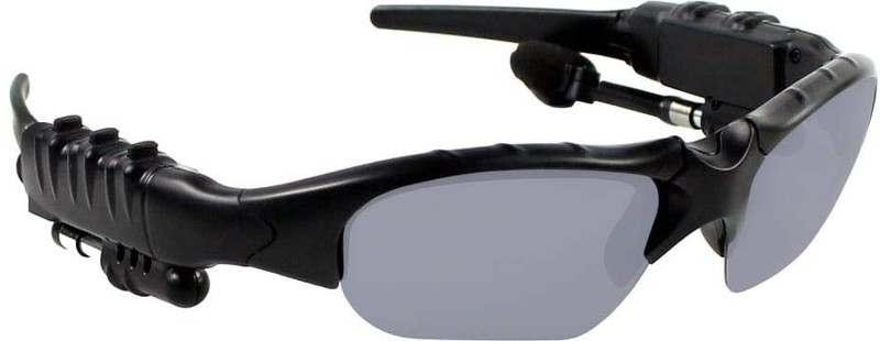 RECTITUDE Bluetooth Smart Sunglasses Wireless Earphones Attached with Polarized Lenses(Black)