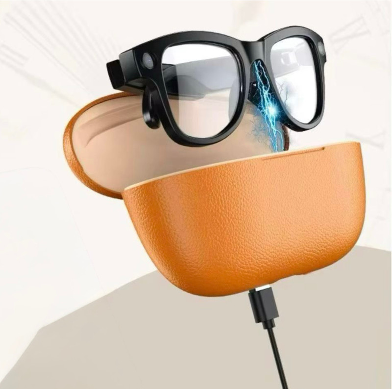 Invictus Smart AI HD Recording Glasses with Bluetooth & Calling (Charging Case Included)(Black)
