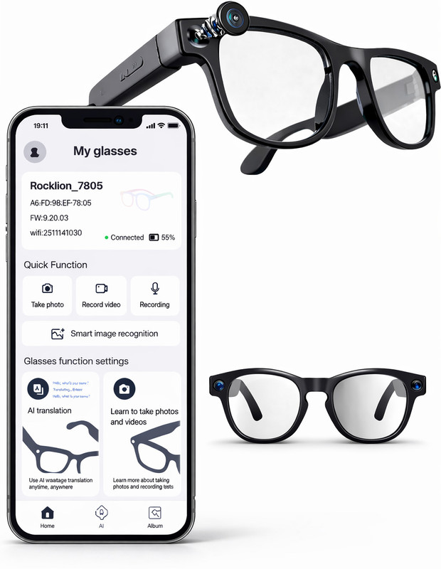 TheDivineGroup AI Glasses 01(Black)