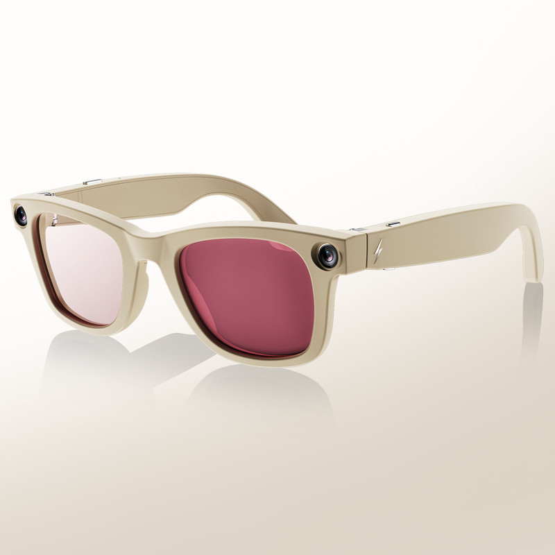 Fire-Boltt Fire-Lens F1 AI Camera Smart Glasses | 8MP | Hands-Free Photo & Video |Vision AI(Sandstone Photochromic
Clear to pink Halo)