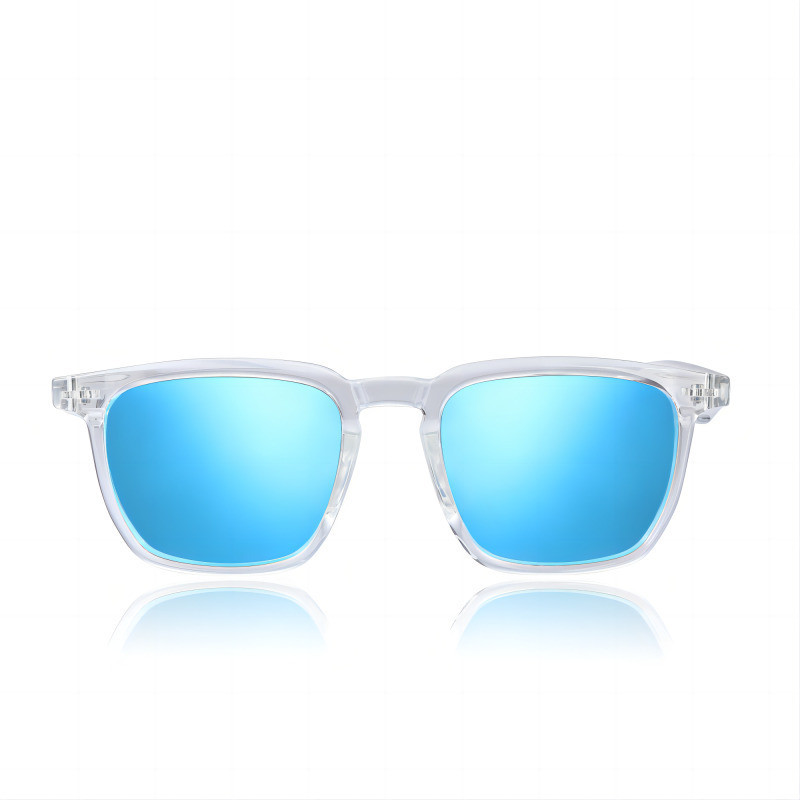 Tunifi Bluetooth Smart Glass, Blue Lenses With 24Hrs Battery Bulit in Mic Speakers(Blue)