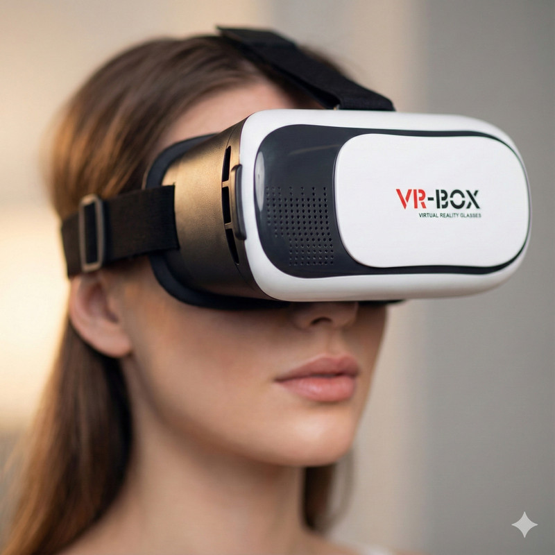 APRVR VR Headset for Android iOS with Gamepad 3.1 GHz AM3 6 Core Processor Designed for Mobile(Black)