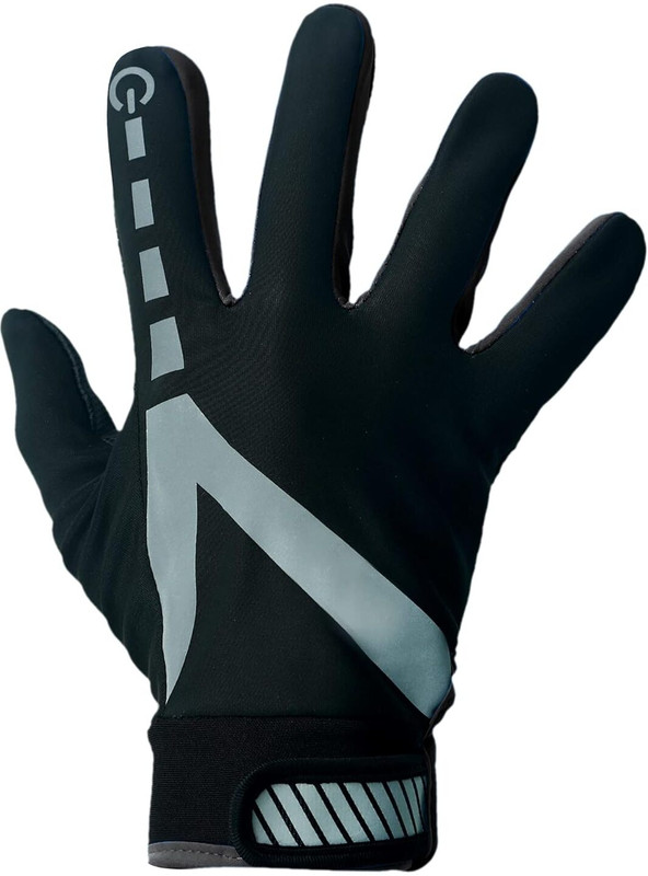 AirMount Winter Gloves with Velcro Buckle & Touch Screen Feature - Black Talking Gloves(M Black)