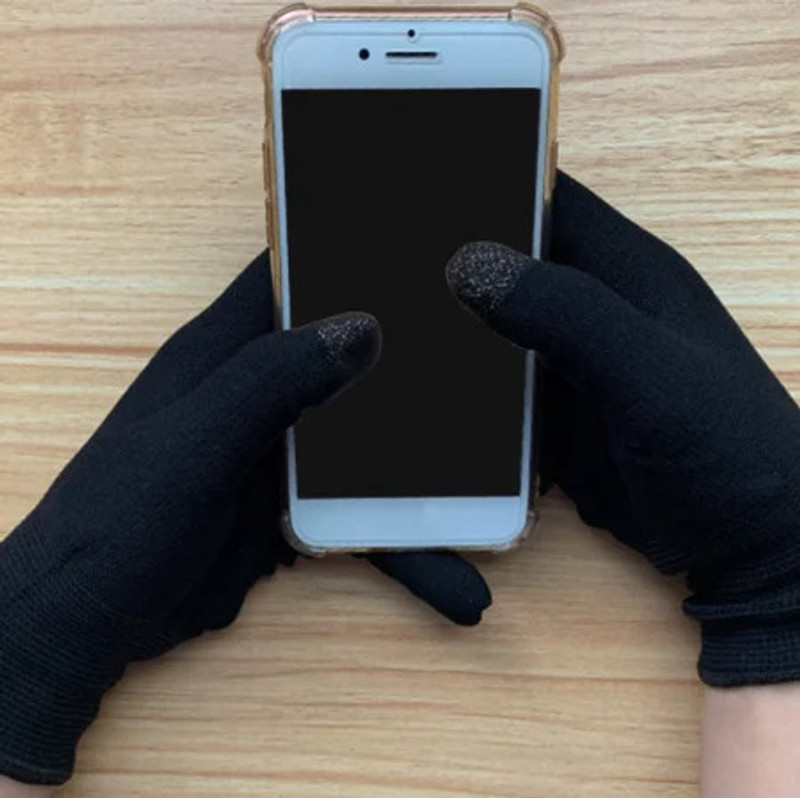TECHGEAR Smart Gaming Gloves for PUBG Touch Screen Gaming Gloves Finger Sleeve(M Black)