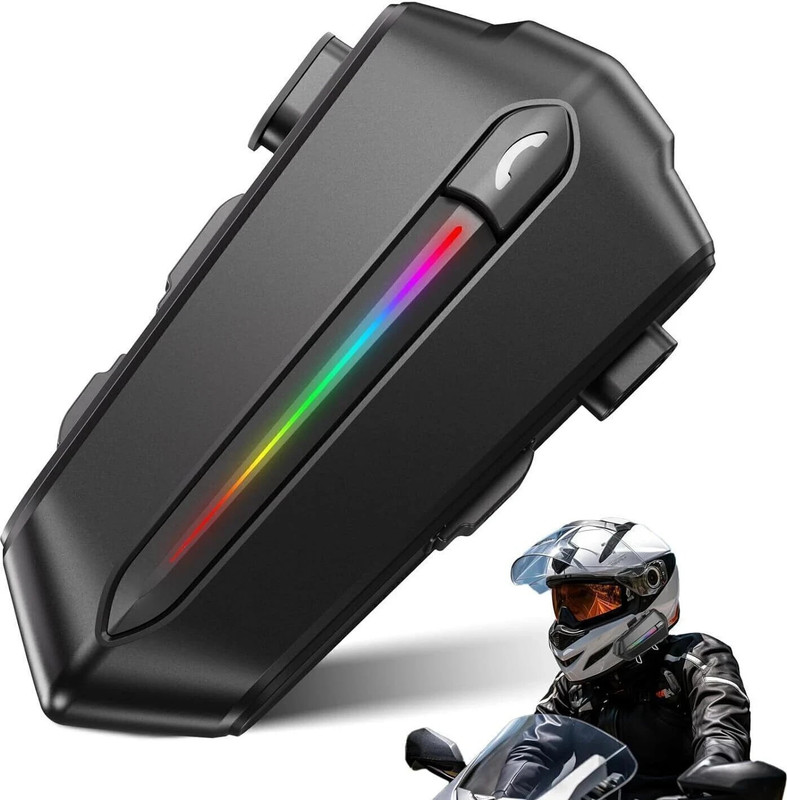 Edyell C5S-Black Helmet Bluetooth Headsets (MBH-C5S001) Helmet bluetooth device with Earphone, Hands Free Calling(5 m 40 hours)