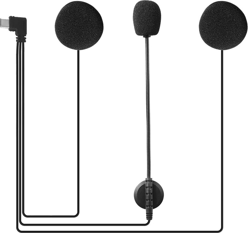 amiciAuto V6 Intercom Microphone Headset, Headphones for V6 Smart Headphones(Wired)