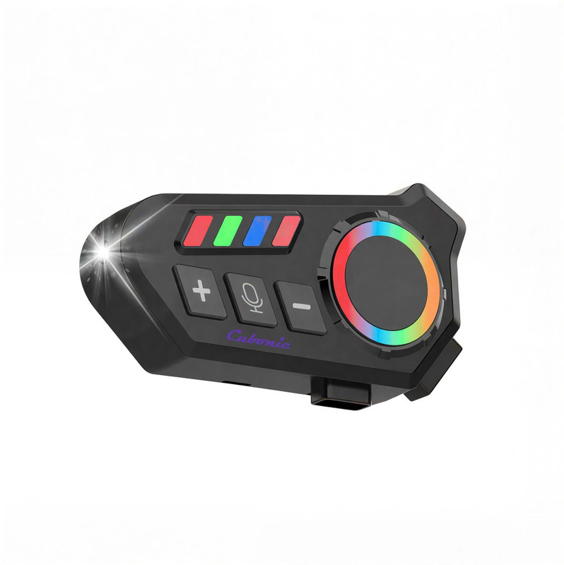 Cubonic BT12 On-Ear Helmet Wireless Dual Earphone Bluetooth Calling and Music Smart Headphones(Wireless)
